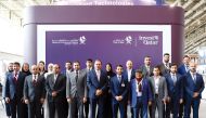 Undersecretary of the Ministry of Commerce and Industry, H E Sultan bin Rashid Al Khater with other officials during the official opening ceremony of the Hannover Messe International Industrial Fair 2023.