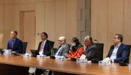 Officials during the meeting.