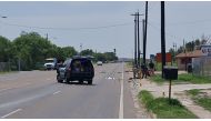 Police work at the scene after a driver crashed into several people in Brownsville, Texas, on May 7, 2023. Photo by Moisés VILA / AFP
