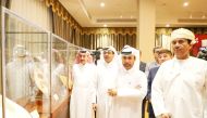Member of Shura Council, H E Khalid bin Ahmed Obaidan (left), Katara General Manager, Prof. Dr. Khalid bin Ibrahim Al Sulaiti (third right), Khaled Ahmed Obaidan, Turkish Ambassador to Qatar, H E Dr. Mustafa Goksu (second right) along with other officials during the opening of Katara Oud Centre.