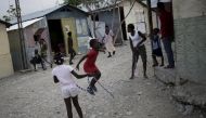 File Photo: Girls play at a camp for displaced people in Port-au-Prince, Haiti. (Reuters)