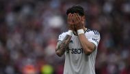 Leeds United's German defender Robin Koch reacts after the English Premier League football match between West Ham United and Leeds United at the London Stadium.  (Photo by Ben Stansall / AFP)