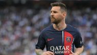PSG's Lionel Messi is seen during the match against Clermont Foot 63 yesterday. AFP