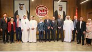President of Singapore H E Halimah Yacob and other officials during her visit to Baladna.