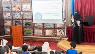 Members of Doha Youth Center participating in a legal educational workshop. 