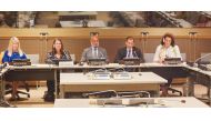 Director of the International Cooperation Department at the Ministry of Foreign Affairs, H E Ambassador Shaheen Ali Al Kaabi (second right) addressing the event.