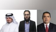 From left: Jassim Al Mulla, Dr. Tanvir Alam and Mounir Hamdi
