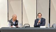 Minister of State and Chairman of the Board of Directors of the Free Zones Authority in Qatar H E Ahmad Al Sayed, during the panel discussion at the Wyoming Global Technology Summit (WGTS). 
