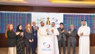 Officials during the bell-ringing ceremony as part of its participation in the World Investor Week, yesterday.