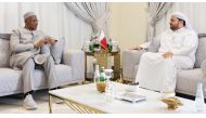 Minister of State H E Dr. Mohammed bin Abdulaziz bin Saleh Al Khulaifi meeting Special Representative of the Secretary-General of the United Nations for Libya H E Abdoulaye Bathily yesterday.
