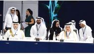 Minister of Finance H E Ali bin Ahmed Al Kuwari, QCB Governor H E Sheikh Bandar bin Mohammed bin Saoud Al Thani attending the meeting. 