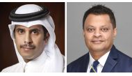 Chairman, of GWC Group, Sheikh Abdullah bin Fahad bin Jassim bin Jaber Al Thani (left) and GWC Group CEO, Ranjeev Menon