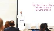 An official speaking during the event.