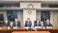 Officials from United District Energy International (UDEI) Bases Conversion and Development Authority (BCDA) and Marubeni Corporation during the agreement signing event.