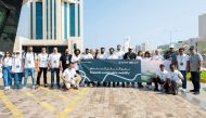 AAB Toyota officials taking part in the Qatar Sustainability Week.