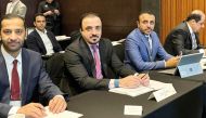 QFMA CEO Dr. Tamy bin Ahmed Al Binali with other officials during the extraordinary general meeting of the Association of National Numbering Agencies in Seoul, South Korea.