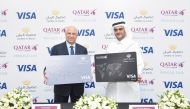 Senior Vice President of Qatar at Qatar Airways Ehab Amin and Group Chief Business Officer at Masraf Al Rayan Omar Al Emadi during the launch event.