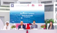 Officials from Huawei, UDC and Qatari Diar during the high-profile media rountable event.