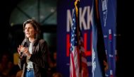 Republican presidential candidate, former U.N. Ambassador Nikki Haley speaks during a campaign rally at the Indigo Hall and Events venue on February 05, 2024 in Spartanburg, South Carolina. (Photo by Brandon Bell / GETTY IMAGES NORTH AMERICA / Getty Images via AFP)
