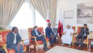 QRCS officials during the meeting of the technical working group. 