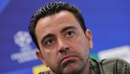 File photo: Barcelona's Spanish coach Xavi gives a press conference on the eve of the UEFA Champions League football match between FC Barcelona and Royal Antwerp FC on September 18, 2023. (Photo by LLUIS GENE / AFP)



