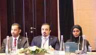 QFMA CEO Dr. Tamy bin Ahmed Ali Al Binali along with other officials during the meeting.