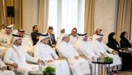 Minister of Environment and Climate Change H E Dr. Abdullah bin Abdulaziz bin Turki Al Subaie (third left) with other officials at the workshop.
