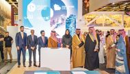 Chairman of Qatar Tourism H E Saad Bin Ali Al Kharji (third left) with Fahd Hamidaddin, CEO and a Member of the Board, Saudi Tourism Authority, along with other dignitaries during the launching of the campaign at ITB Berlin.