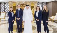 Attorney-General H E Dr. Issa bin Saad Al Jafali Al Nuaimi with  the trainees.