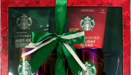 Starbucks Holiday Gift Set with 2 Mugs. Pic shared by Nestle  