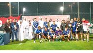 Team Diego players and officials at the conclusion of the  Al Rayyan Club’s 26th Ramadan Football Championship.