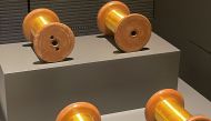 Four spools of spider silk collected in Madagascar in 2010. The colour of the silk didn’t change even after more than a decade. Pic: Joelyn Baluyut/The Peninsula