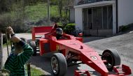 Himzo Beganovic drives his replica 