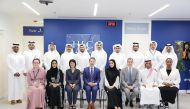 HEC Paris in Qatar and QCB officials during the event.