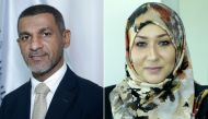  Executive Director, Student Services at Qatar Foundation, Dr Abdulnassir Al Tamimi (left) and Director of Academic Affairs at QF Higher Education, Dr. Samah Gamar