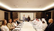 NHRC Chairperson H E Maryam bint Abdullah Al Attiyah during the signing of the memorandum of understanding in Baku.