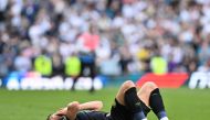 Burnley's English defender #03 Charlie Taylor reacts at the end of the English Premier League football match between Tottenham Hotspur and Burnley at the Tottenham Hotspur Stadium in London, on May 11, 2024. (Photo by Glyn KIRK / AFP)