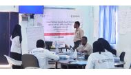QRCS representatives implementing a new integrated, life-saving health and nutrition response project people in Yemen.