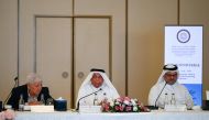 Chairman of the Board of Trustees at the Al Attiyah Foundation, H E Abdullah bin Hamad Al Attiyah, chairing the Foundation’s Second CEO Roundtable of 2024.