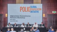 Participants during Afghanistan Humanitarian Partners Workshop in Doha, yesterday.