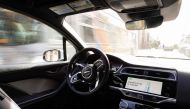 (Files) View of the inside of a Waymo autonomous vehicle on Toland Street in San Francisco, on November 17, 2023. (Photo by Jason Henry / AFP)