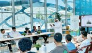 Participants at the awareness event organised at the Kahramaa Park.