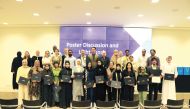 Officials and students at the conclusion of the programme.