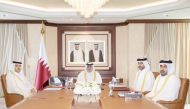Officials attending the meeting in Doha.