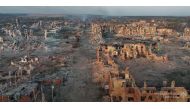 This recent undated handout photograph, released by the Presidential Brigade of the Armed Forces of Ukraine on September 5, 2024, shows the ruins of the Ukrainian town of Vovchansk, in the Kharkiv region, located approximately 5kms from the state border with Russia. (Photo by HANDOUT / Armed Forces of Ukraine / AFP)

