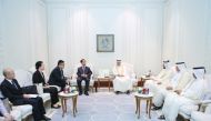 Shura Council members meeting Chinese officials.