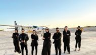 The top seven contestants of Stars of Science season 16, from left to right: Mariam Montaser, Haytham Yahyaoui, Khadidja Fellah Arbi, Nada Raafat Elkharashi, Yaman Tayyar, Emma Sleiman, and Sanaa Belkoutbi. 