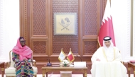 Speaker of the Shura Council H E Hassan bin Abdulla Al Ghanim meeting President of the Inter-Parliamentary Union H E Dr. Tulia Ackson yesterday.
