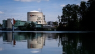 This picture taken on July 9, 2019, shows a general view of Switzerland's Beznau nuclear plant near Dottingen. Photo by Fabrice COFFRINI / AFP