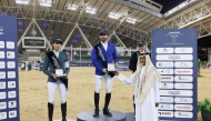 The podium winners of Big Tour were honoured by Advisor to the Executive Director of Al Rayyan TV Abdulrahman bin Ahmed Al Badi Al Maadheed.